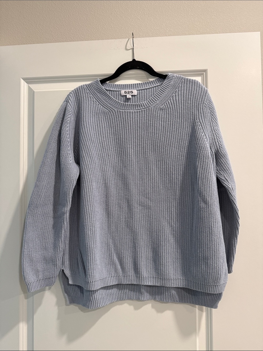 525 America Light Blue Knit Sweater sz l